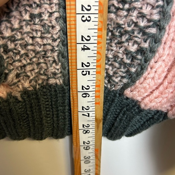 Index VTG 3D Pullover Sweater M Cable Chunky Knit Pink Multicolor OversizeBarbie - Picture 12 of 12